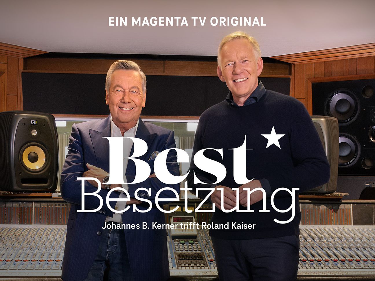 Johannes B. Kerner und Roland Kaiser (l.)