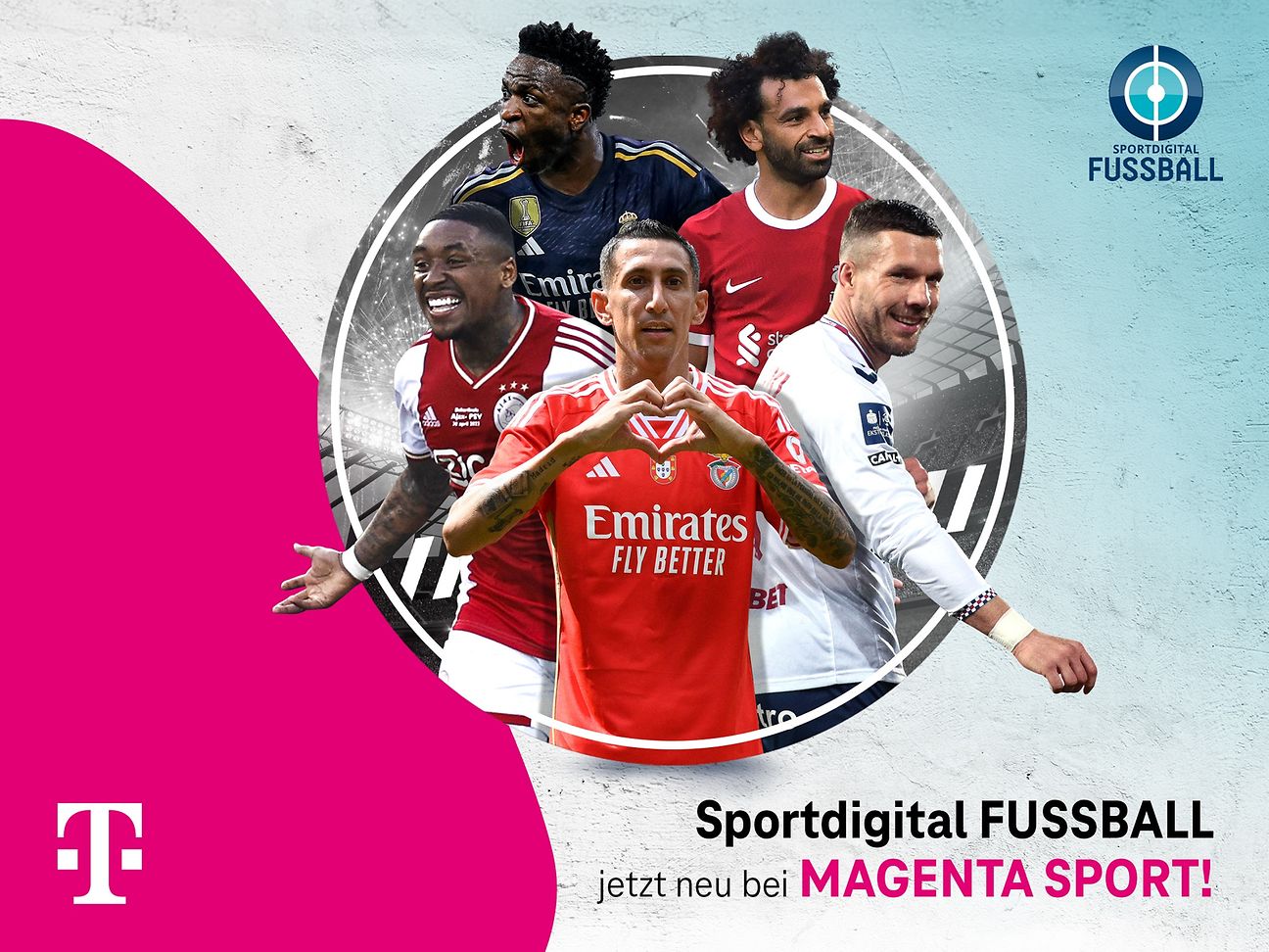 Rund 1.000 Live-Spiele zusätzlich! MagentaSport integriert Sportdigital FUSSBALL komplett Deutsche Telekom