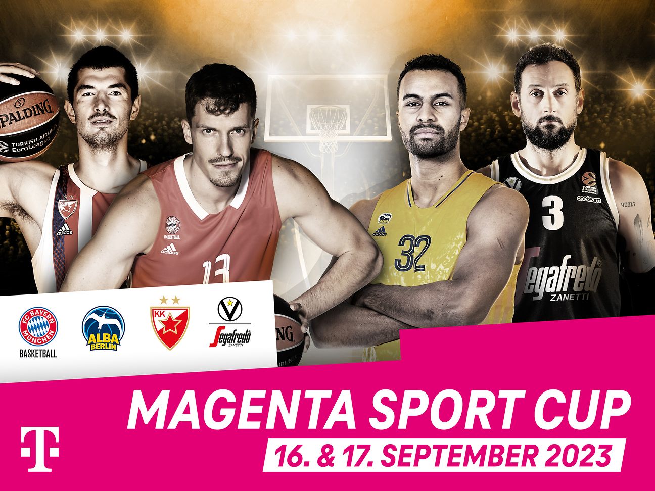 MagentaSport Cup 2023 mit Top EuroLeague Klubs Deutsche Telekom