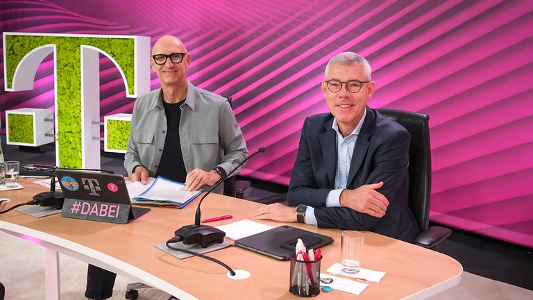 Telekom CEO Tim Höttges (links) und CFO Christian Illek.