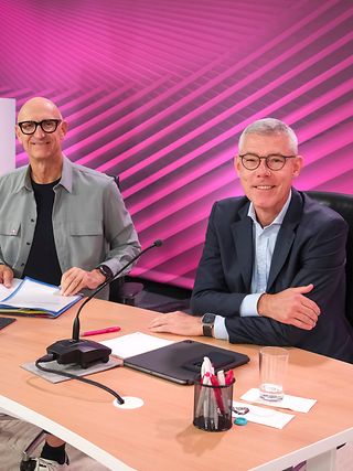 Telekom CEO Tim Höttges (links) und CFO Christian Illek.
