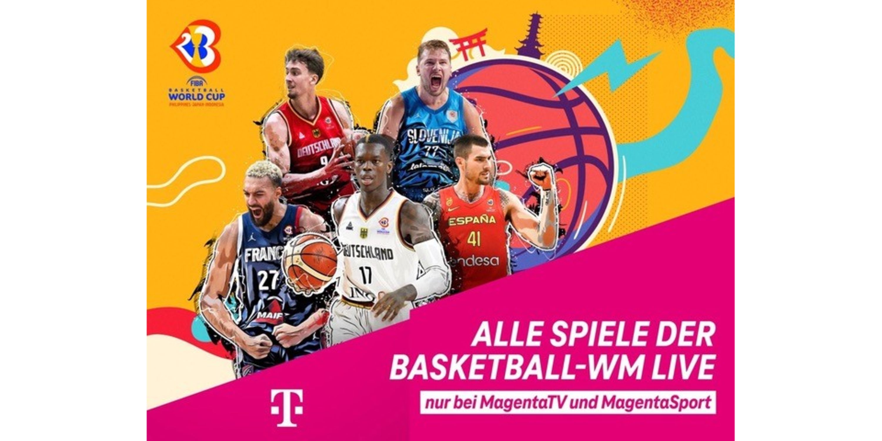 Basketball WM komplett live bei MagentaSport Deutsche Telekom