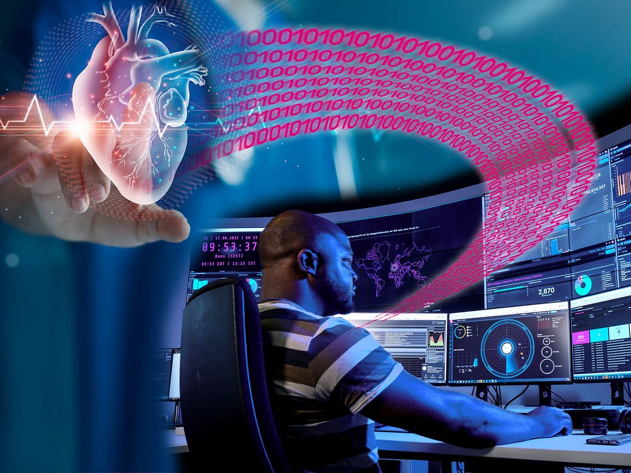 Das Security Operations Center wacht über Klinik-Systeme