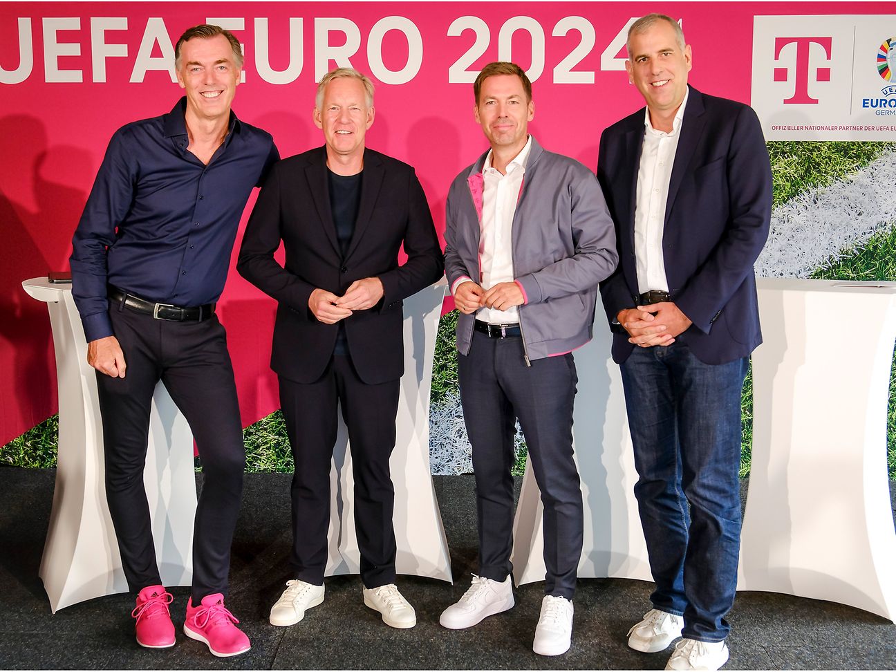 Michael Hagspihl (DTAG), Johannes B. Kerner, Wolfgang Metze (DTAG), Stephan Schmitter (RTL)