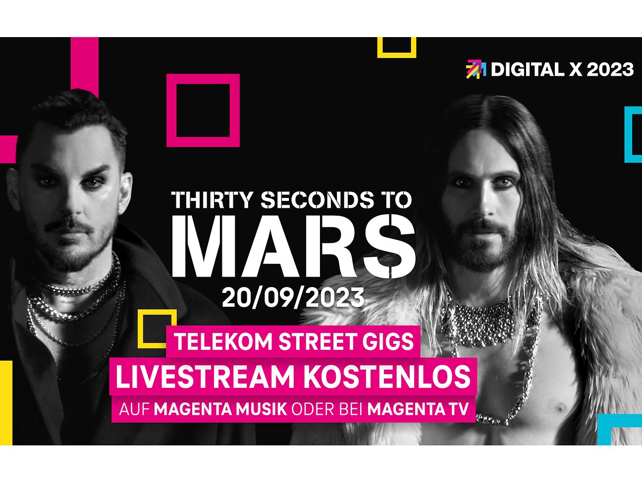 Thirty Seconds to Mars präsentieren auf der Digital X exklusiv ihr neues Album Deutsche Telekom