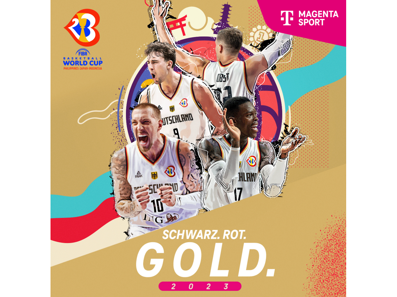 Mehr als 10 Millionen live-Zuschauer Deutsche Basketballer begeistern MagentaSport-Zuschauer Deutsche Telekom