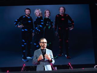 ABBA-Gründer Björn Ulvaeus auf der Bühne.