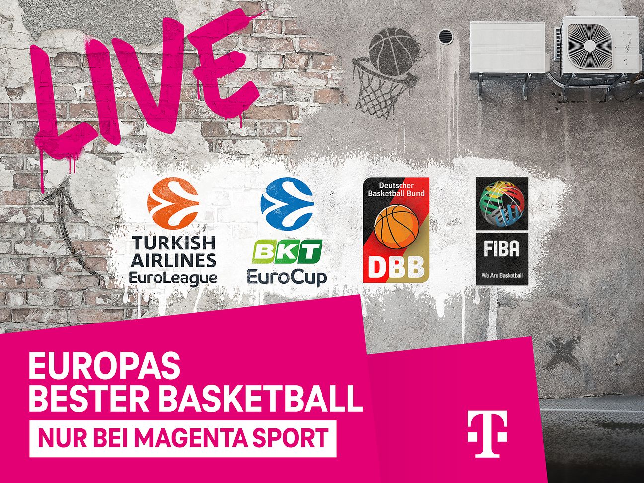 Schmuckbild mit Basketballern
