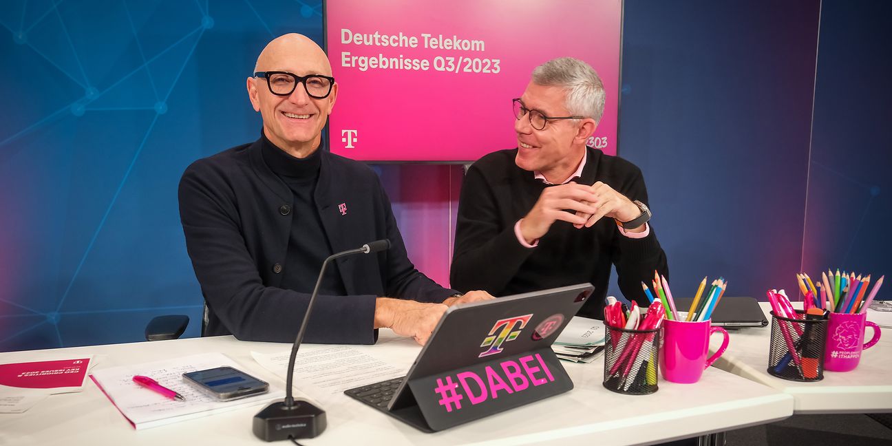Tim Höttges (left) and Christian Illek.
