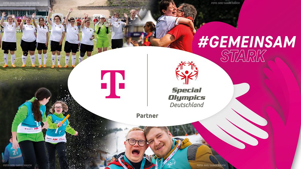 Das Bild ist eine Collage aus vier verschiedenen Motiven. Es zeigt Sportler und Sportlerinnen in Aktion. 