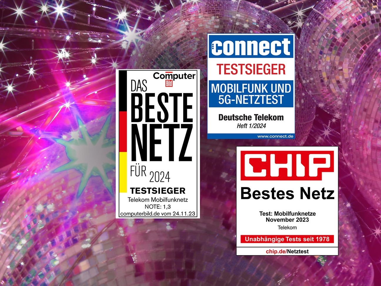 Triple-Testsieg für das Mobilfunknetz der Telekom.