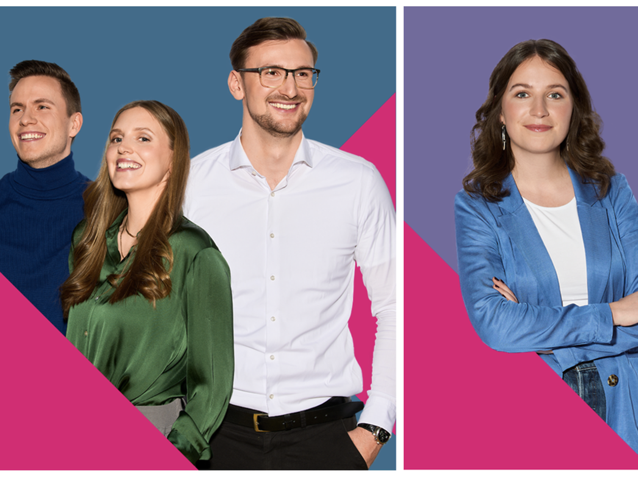 Unterschiedliche Menschen mit verschiedenen Shapes fotografiert