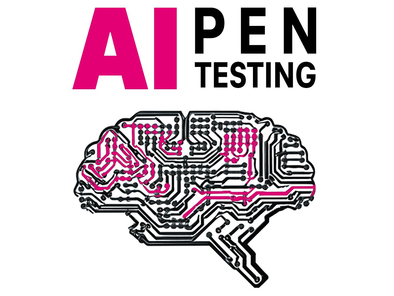 Graphic on neural networks with the words “AI Pentesting”