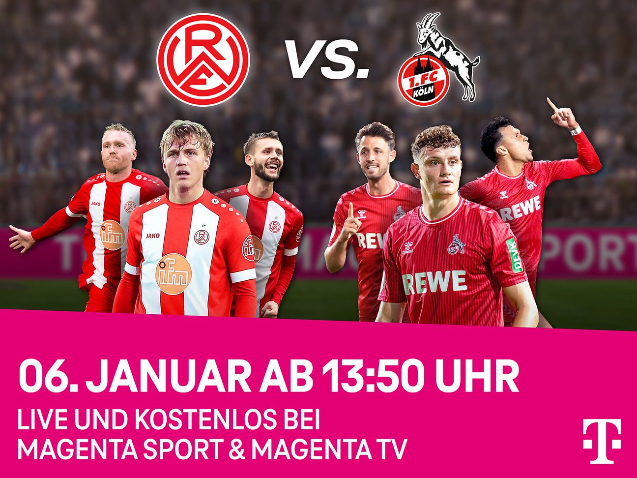 MagentaSport überträgt Testspiel des 1. FC Köln kostenlos für alle