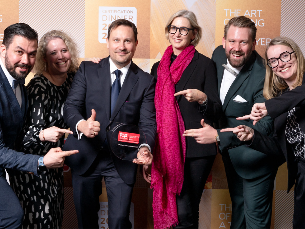Group photo of the winners Top Employers