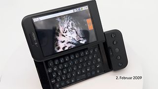 T-Mobile Handy mit ausklappbarer Tastatur