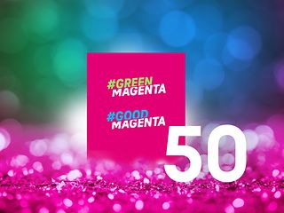 The two labels #GreenMagenta and #GoodMagenta now mark 50 products and measures of Deutsche Telekom.