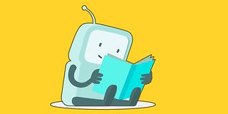 Illustration: Robot with a book