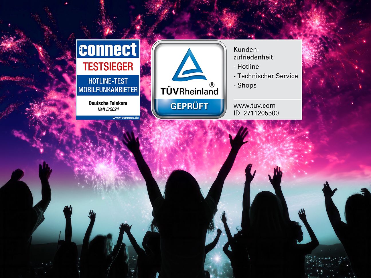Bestnoten von Connect und TÜV