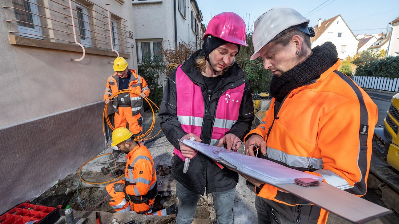 Glasfaserarbeiten