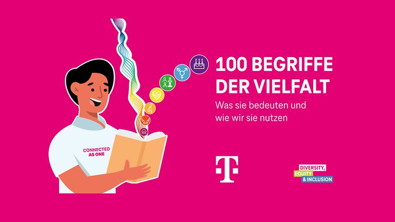 Titelseite vom Ratgeber: 100 Wörter über Vielfalt.