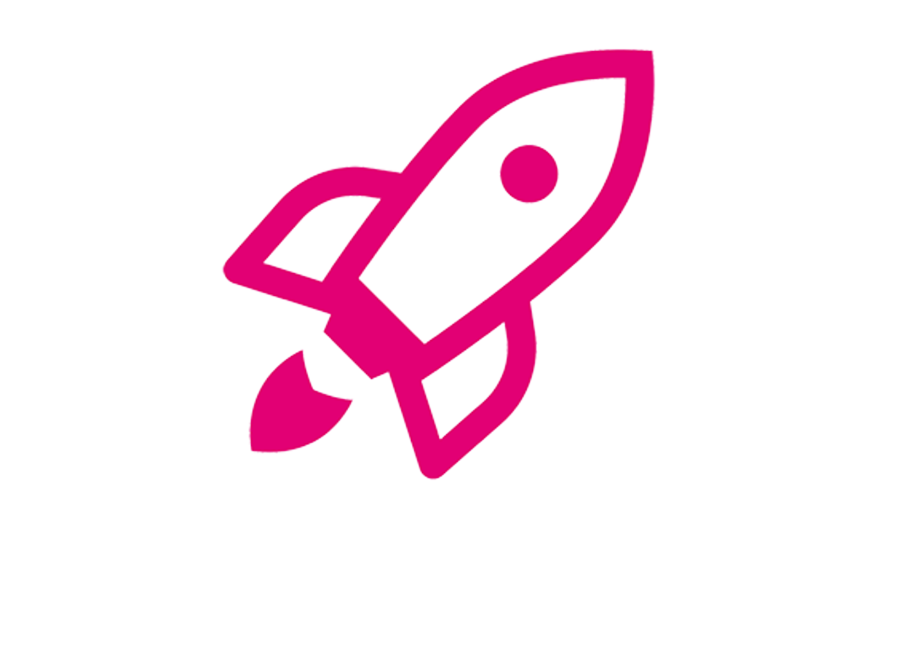 Magenta Icon Rakete