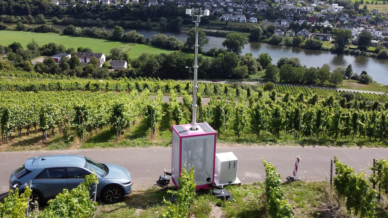 5G Campus Netz in den Weinbergen 