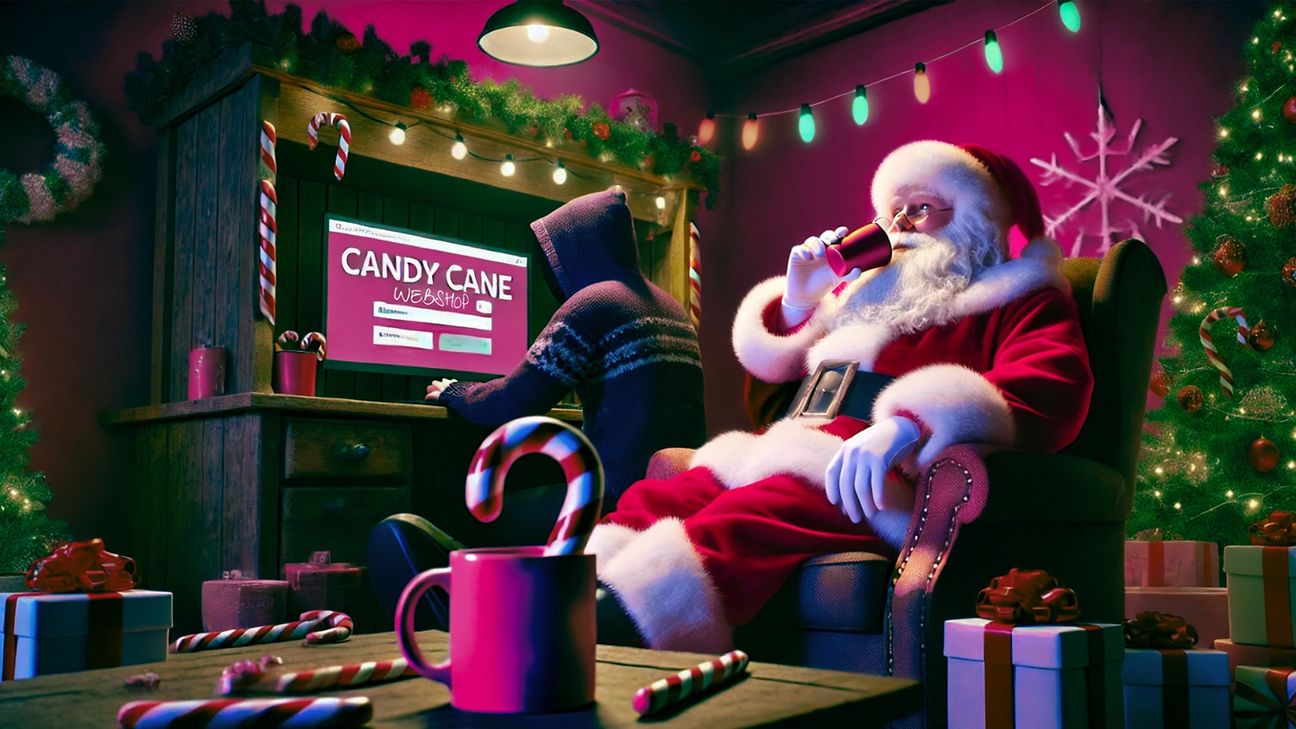 Schmuckbild: Ein Hacker scheitert an den Sicherheitsvorkehrungen im Webshop des Weihnachtsmanns.