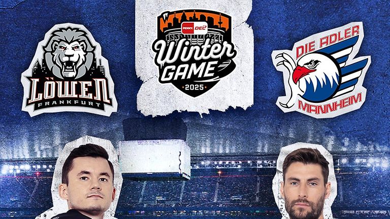 Schmuckbild: Am 4. Januar spielen die Löwen Frankfurt gegen die Adler Mannheim Eishockey