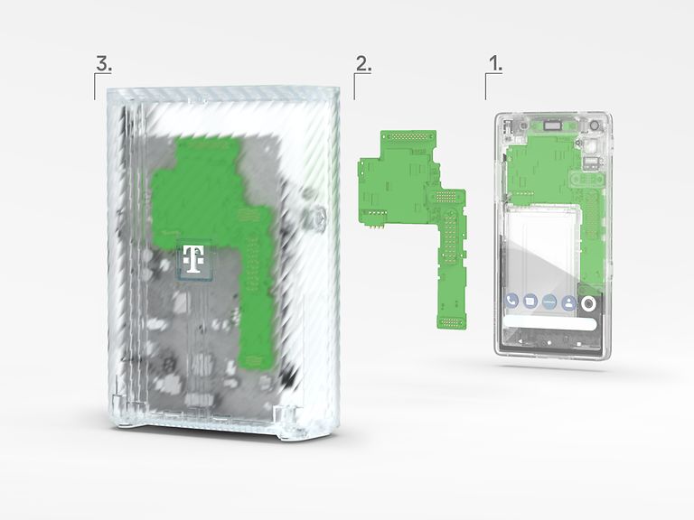 Electronic parts from old smartphones