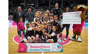 Die GGS Om Berg gewinnt das Finale der Baskets Grundschul-Challenge