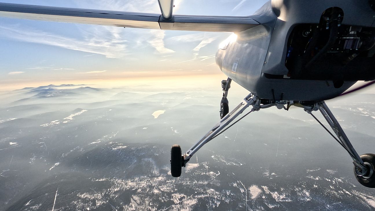 Datenfluss dank Drohne: Die fliegende Antenne der Telekom sorgte für Mobilfunk an einem unversorgten Pistenabschnitt.