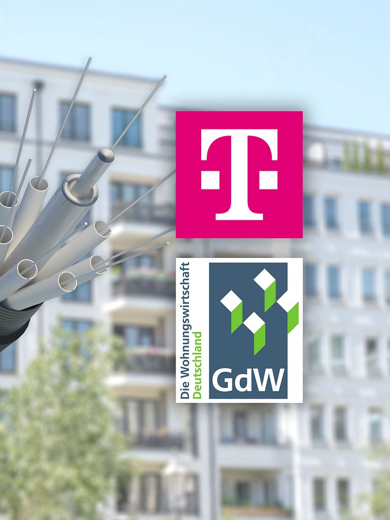 Spitzenverband der Wohnungswirtschaft und Telekom weiten Zusammenarbeit aus.