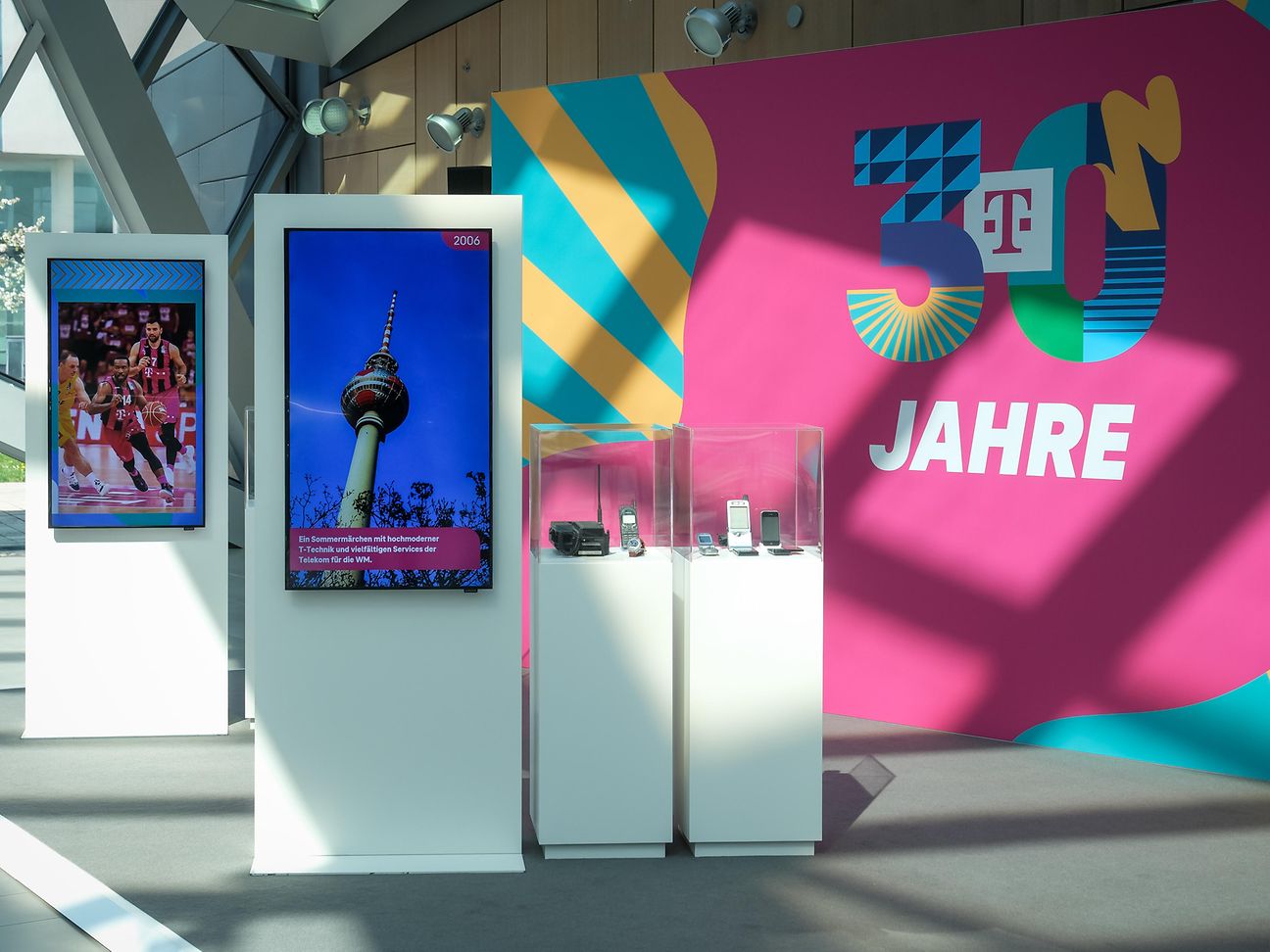 Exhibition 30 years Deutsche Telekom AG.