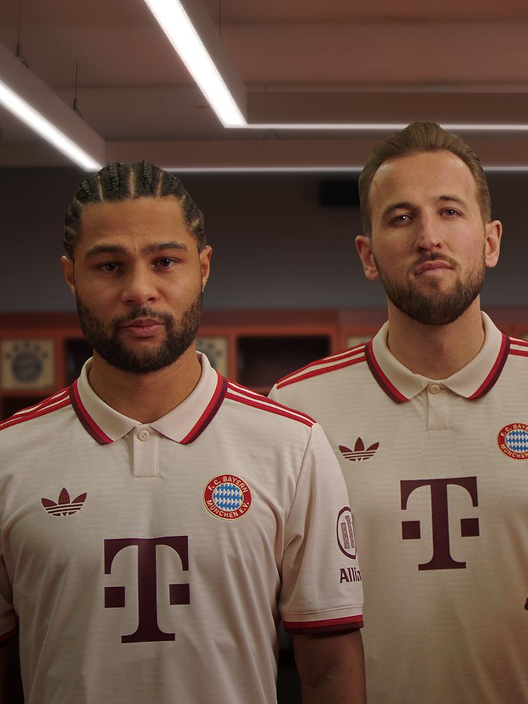 #NoHateSpeech: Serge Gnabry, Harry Kane and Joshua Kimmich.
