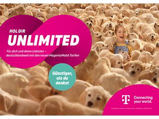 Mit einer Werbeoffensive setzt die Telekom ihre neuen Mobilfunktarife mit unbegrenztem Datenvolumen in Szene.