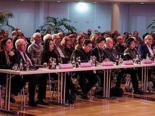 The jury listening to the music.