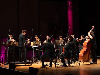 Members of the orchestra Jungen Deutschen Philharmonie.