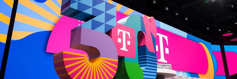 A large, colorful “30”, set up on a stage.
