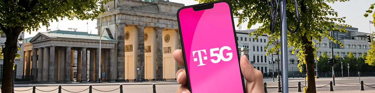 City-Mast am Brandenburger Tor