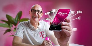 Tim Höttges with AI-phone.