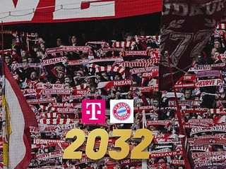 Motif depicts the extension of the main partnership between Deutsche Telekom and FC Bayern Munich.