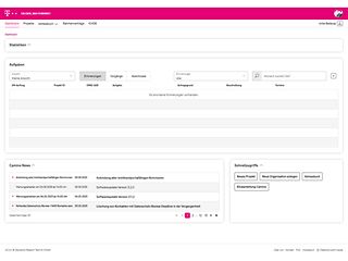 Darstellung der Schnittstelle zum Breitband-Portal
