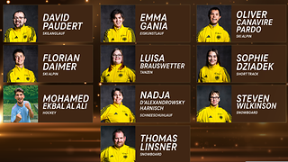 Portraits der Sportler und Sportlerinnen.