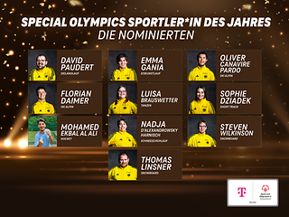 Portraits der Sportler und Sportlerinnen.