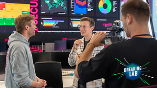 Conrad Indest von der Telekom im Gespräch mit Science-Influencer Jacob Beautemps.