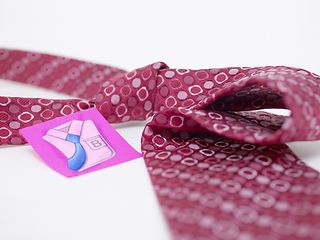 Krawatte mit Post-It