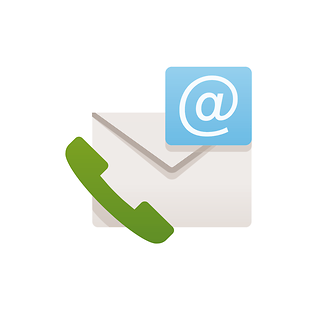 Telefon und E-Mail Symbol
