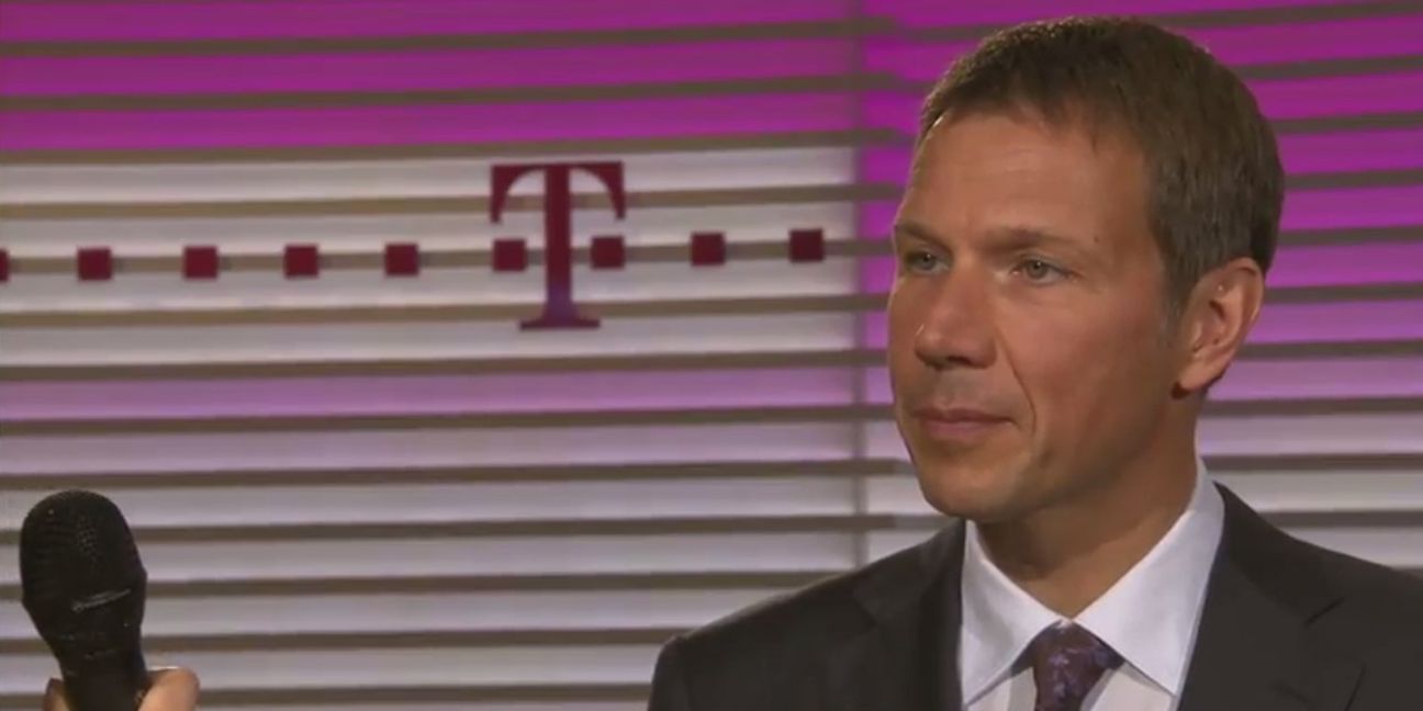 Screenshot aus einem Interview mit René Obermann