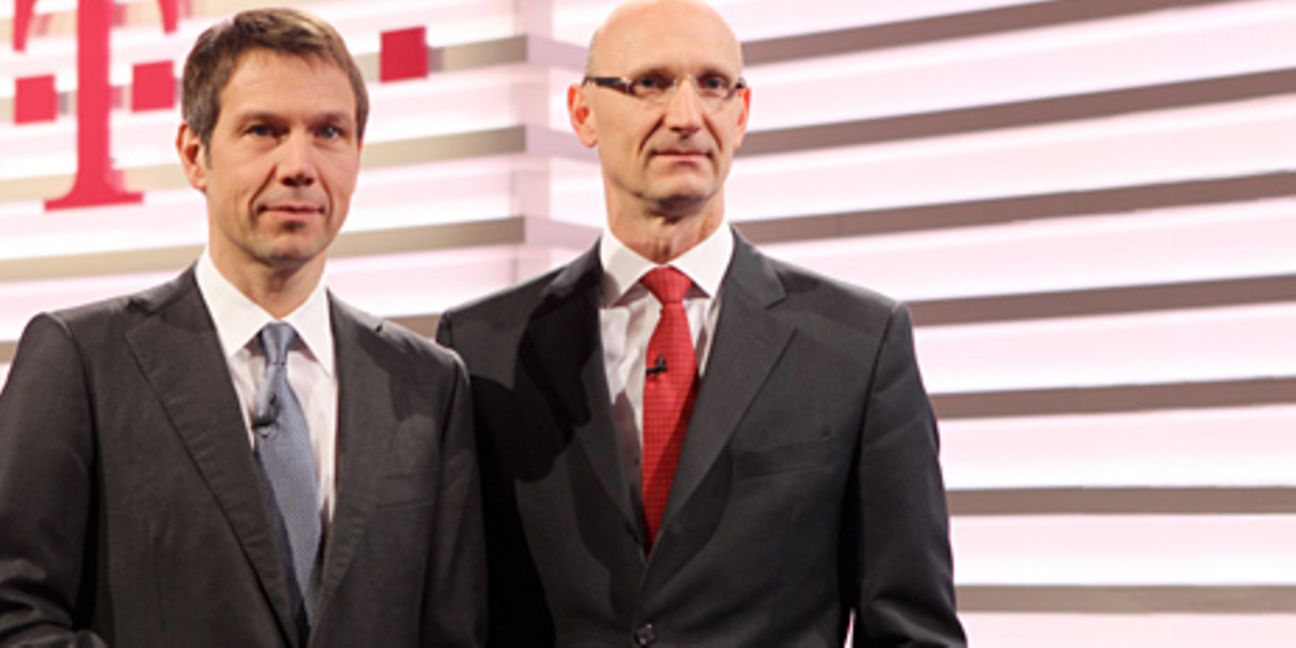 Geschäftsbericht 2010: René Obermann (l.) und Tim Höttges